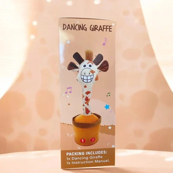 Giraffe Stuffed Animal Singing ,Dancing,Talking,Light Up - Picture 6 of 7